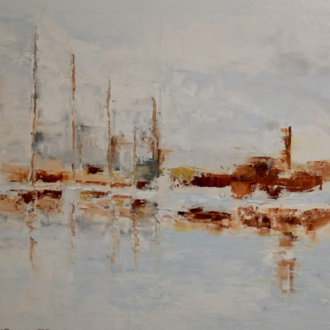 Narciso olio su tela 90x65