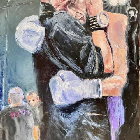 Hollywood non fa per noi olio su tela 100x70