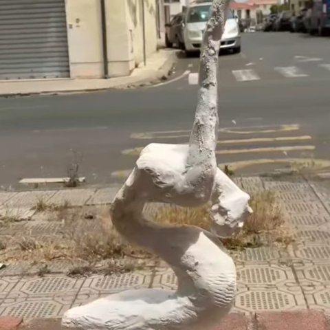 Infinita preghiera simil pietra 30x15x8